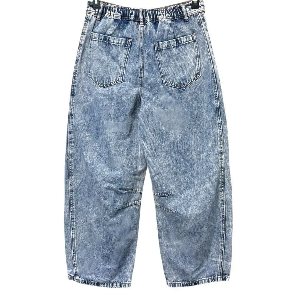 Mid Rise Wide Leg Barrel Jeans Size Large - Very J - NWT - Picture 9 of 12